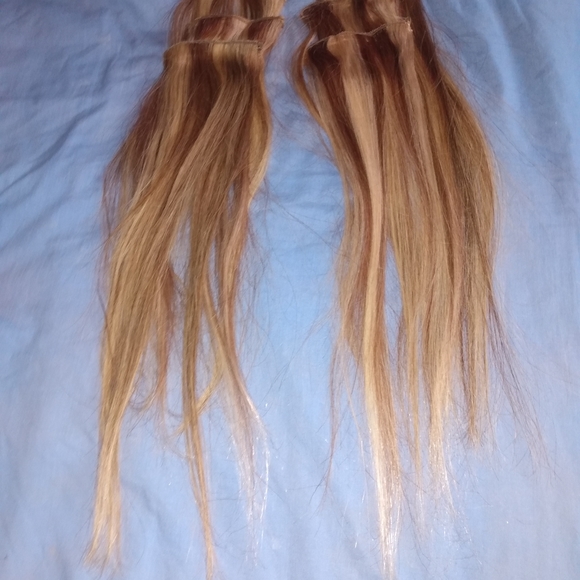 "She" clip & go by Shilo hair extensions %100 Remy human hair 12 piece 18" long - Picture 6 of 8